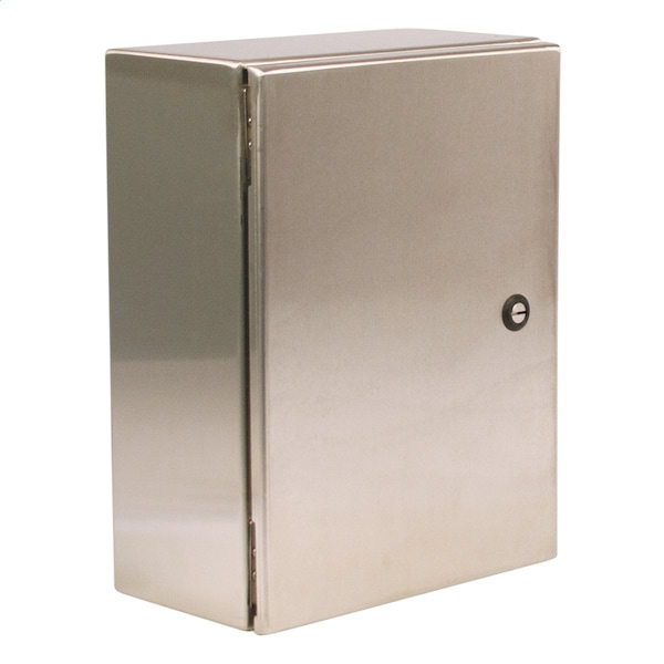 1/4 Turn Latch Electrical Enclosures, 16 in H, 6 in D, 12 in W, 1, 3R, 12, 13, 4, 4X